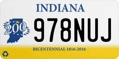 IN license plate 978NUJ