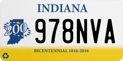 IN license plate 978NVA