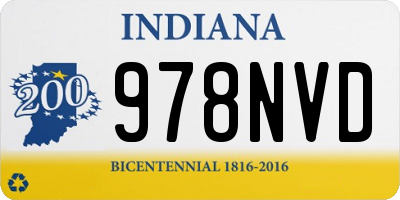 IN license plate 978NVD