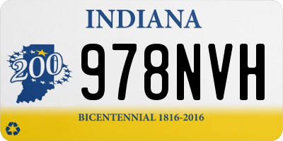IN license plate 978NVH