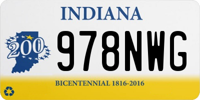 IN license plate 978NWG