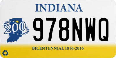 IN license plate 978NWQ