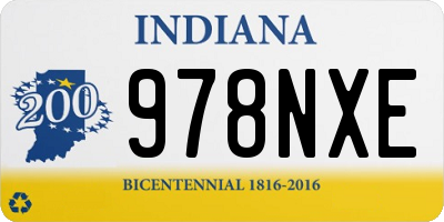 IN license plate 978NXE