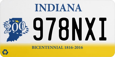 IN license plate 978NXI