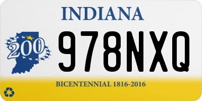 IN license plate 978NXQ