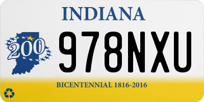 IN license plate 978NXU
