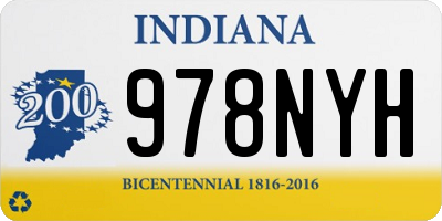 IN license plate 978NYH