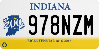 IN license plate 978NZM