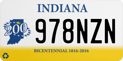 IN license plate 978NZN