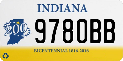 IN license plate 978OBB