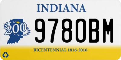 IN license plate 978OBM