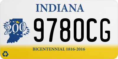 IN license plate 978OCG