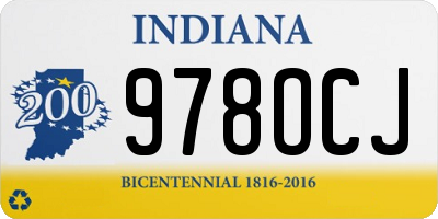 IN license plate 978OCJ