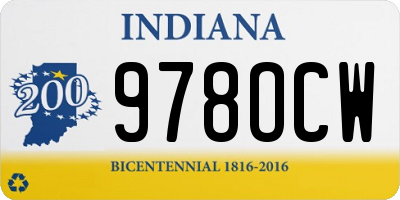 IN license plate 978OCW