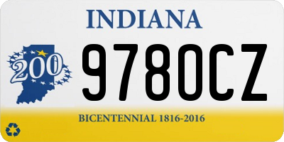 IN license plate 978OCZ