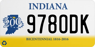 IN license plate 978ODK