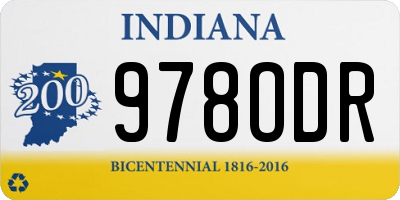 IN license plate 978ODR