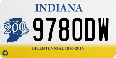IN license plate 978ODW