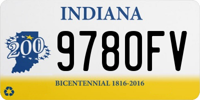 IN license plate 978OFV