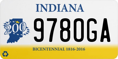 IN license plate 978OGA