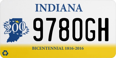 IN license plate 978OGH