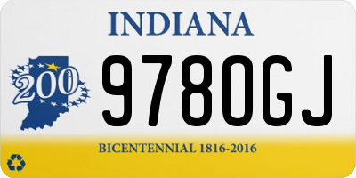 IN license plate 978OGJ