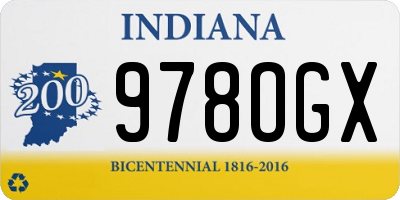 IN license plate 978OGX