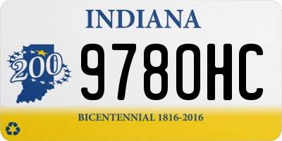IN license plate 978OHC
