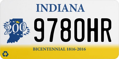 IN license plate 978OHR