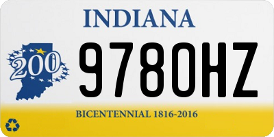 IN license plate 978OHZ
