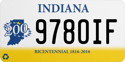 IN license plate 978OIF