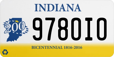 IN license plate 978OIO