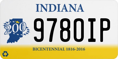 IN license plate 978OIP