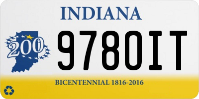 IN license plate 978OIT