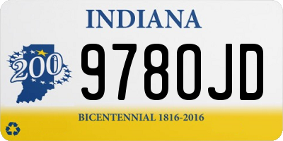 IN license plate 978OJD