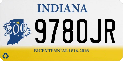 IN license plate 978OJR