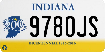 IN license plate 978OJS