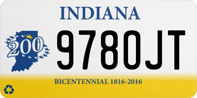IN license plate 978OJT