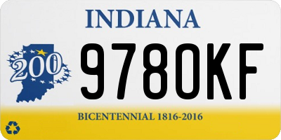 IN license plate 978OKF
