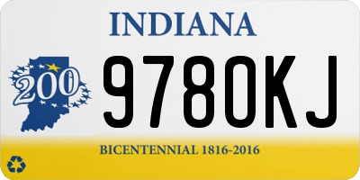 IN license plate 978OKJ