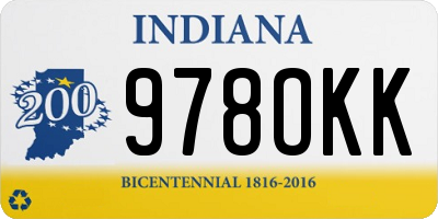 IN license plate 978OKK