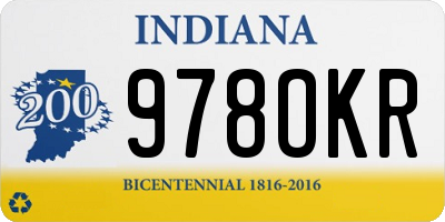 IN license plate 978OKR
