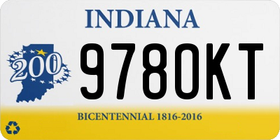 IN license plate 978OKT