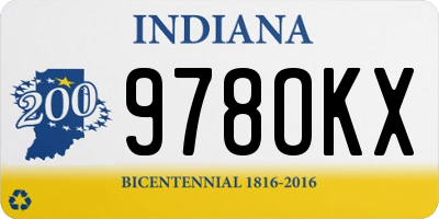 IN license plate 978OKX