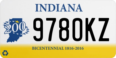 IN license plate 978OKZ