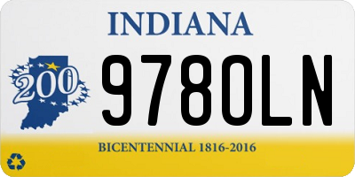 IN license plate 978OLN