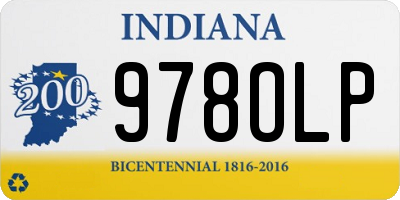 IN license plate 978OLP