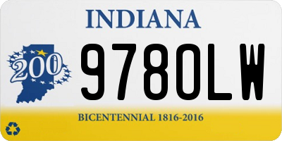 IN license plate 978OLW