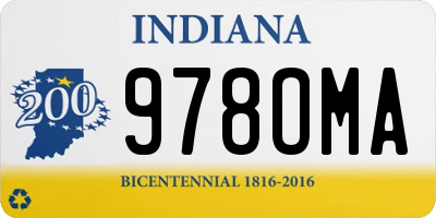 IN license plate 978OMA