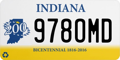 IN license plate 978OMD